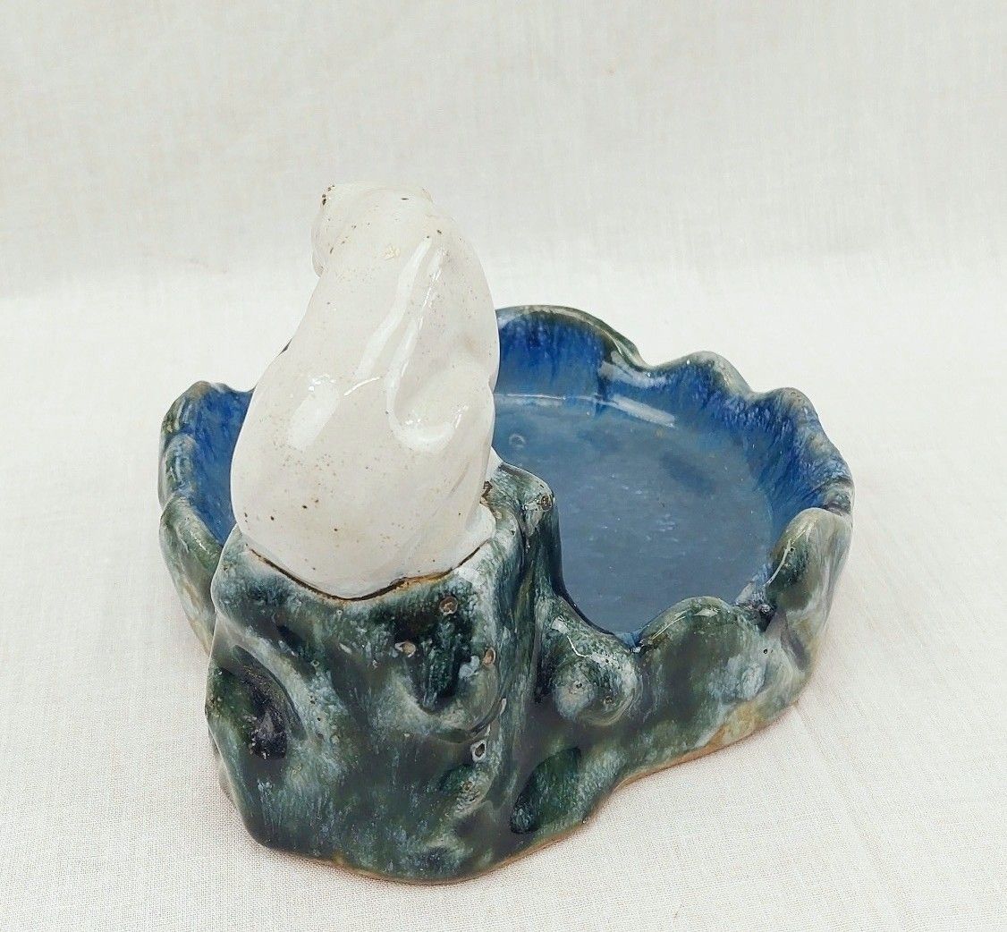 Royal Doulton Lambeth Polar Bear Stoneware Soap Dish By Harry Simeone - Image 4