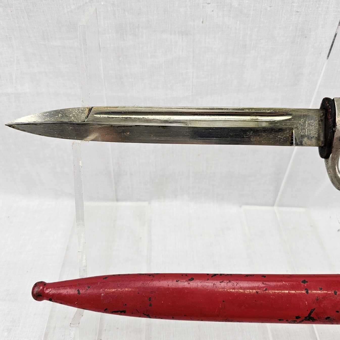 WW2 Era Nazi Germany Parade Short Bayonet & Scabbard - Image 7