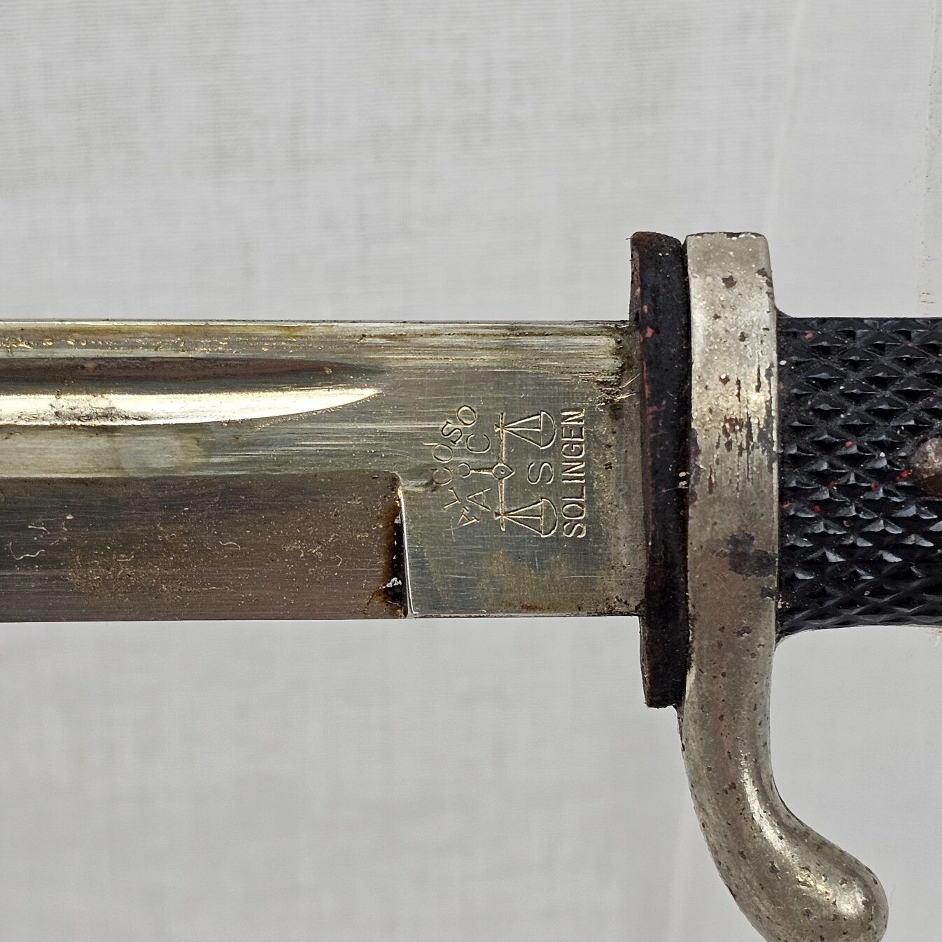 WW2 Era Nazi Germany Parade Short Bayonet & Scabbard - Image 8