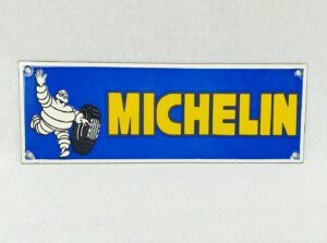 Michelin Tyres Enamelled Metal Advertising Sign