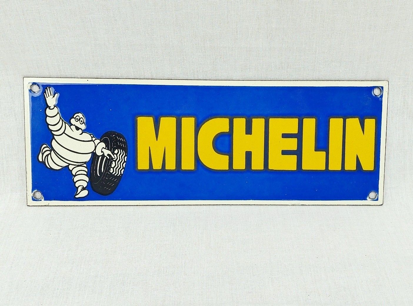 Michelin Tyres Enamelled Metal Advertising Sign