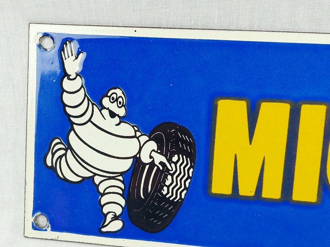 Michelin Tyres Enamelled Metal Advertising Sign - Image 2