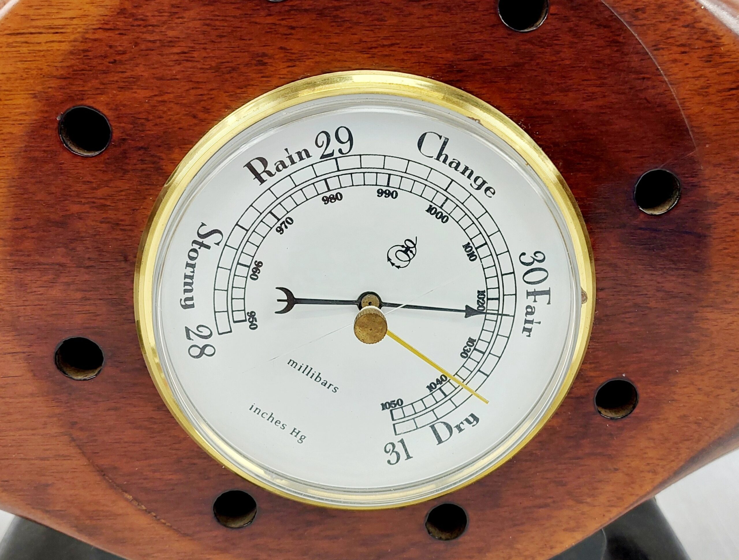 WW1 Laminated Propeller Section Barometer - Image 8