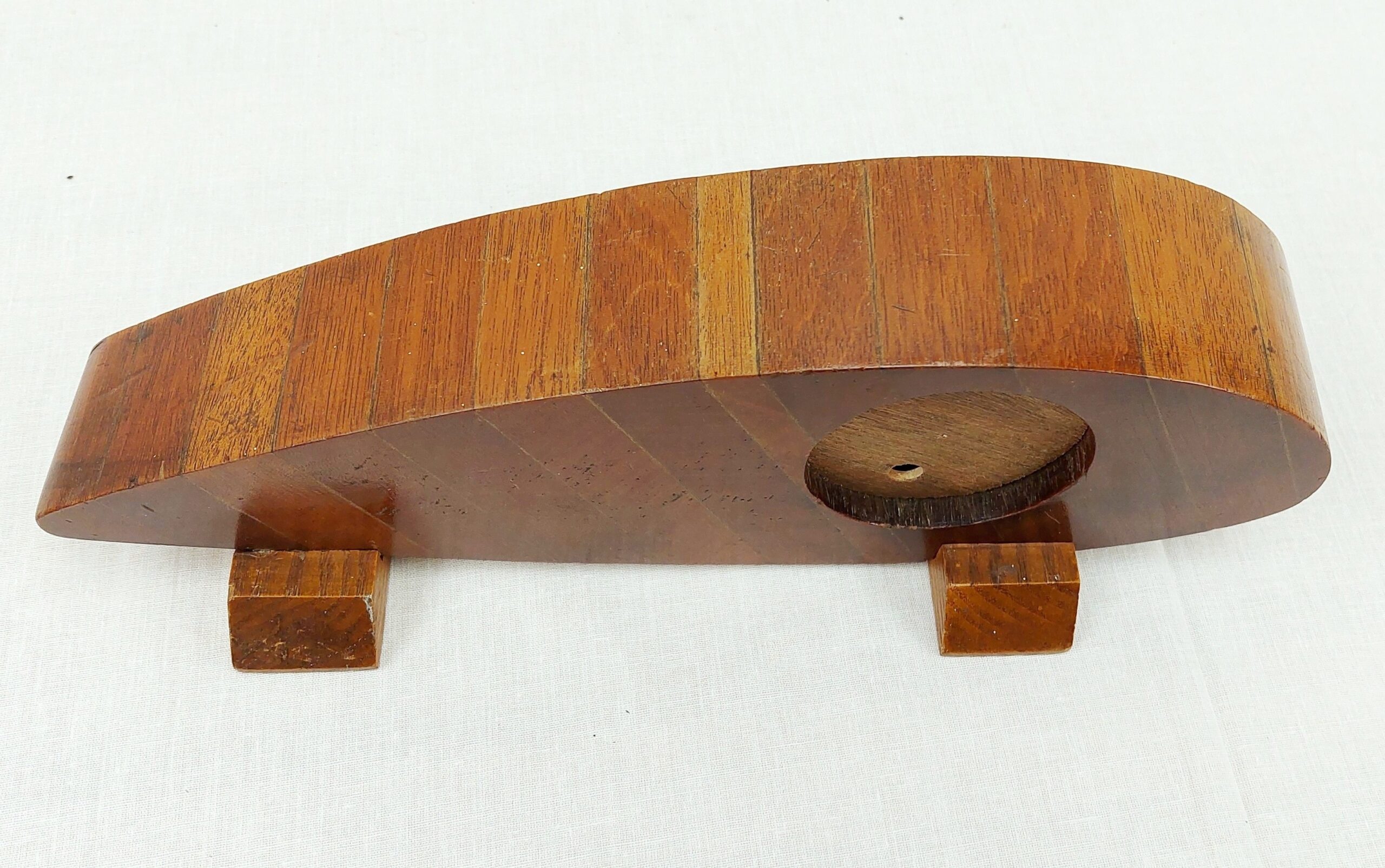 WW1 Laminated Propeller Section With Quartz Clock And RAF Badge - Image 5