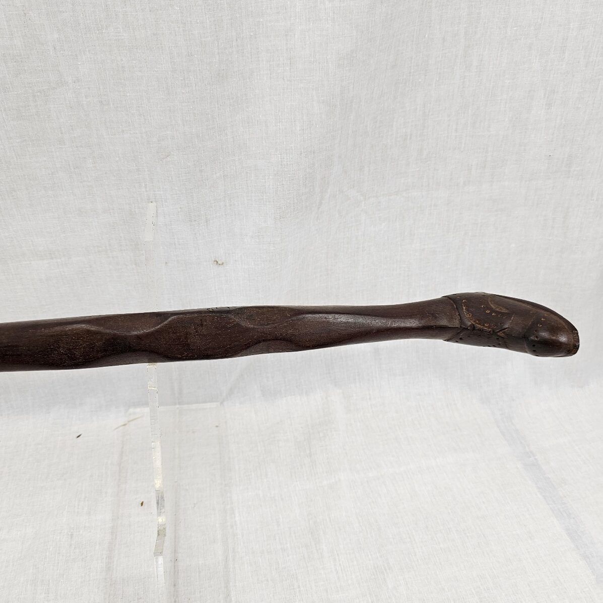 WW1 Prisoner of War Hardwood Walking Stick with Shoe Grip - Image 6