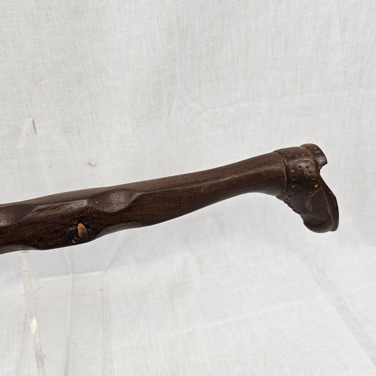 WW1 Prisoner of War Hardwood Walking Stick with Shoe Grip - Image 7
