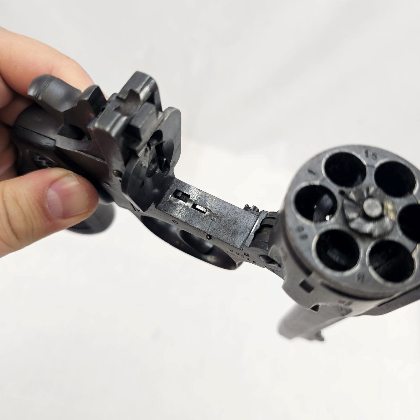 WW2 British Webley Mk IV .38 Cal SN. B66115 - Deactivated - Image 16