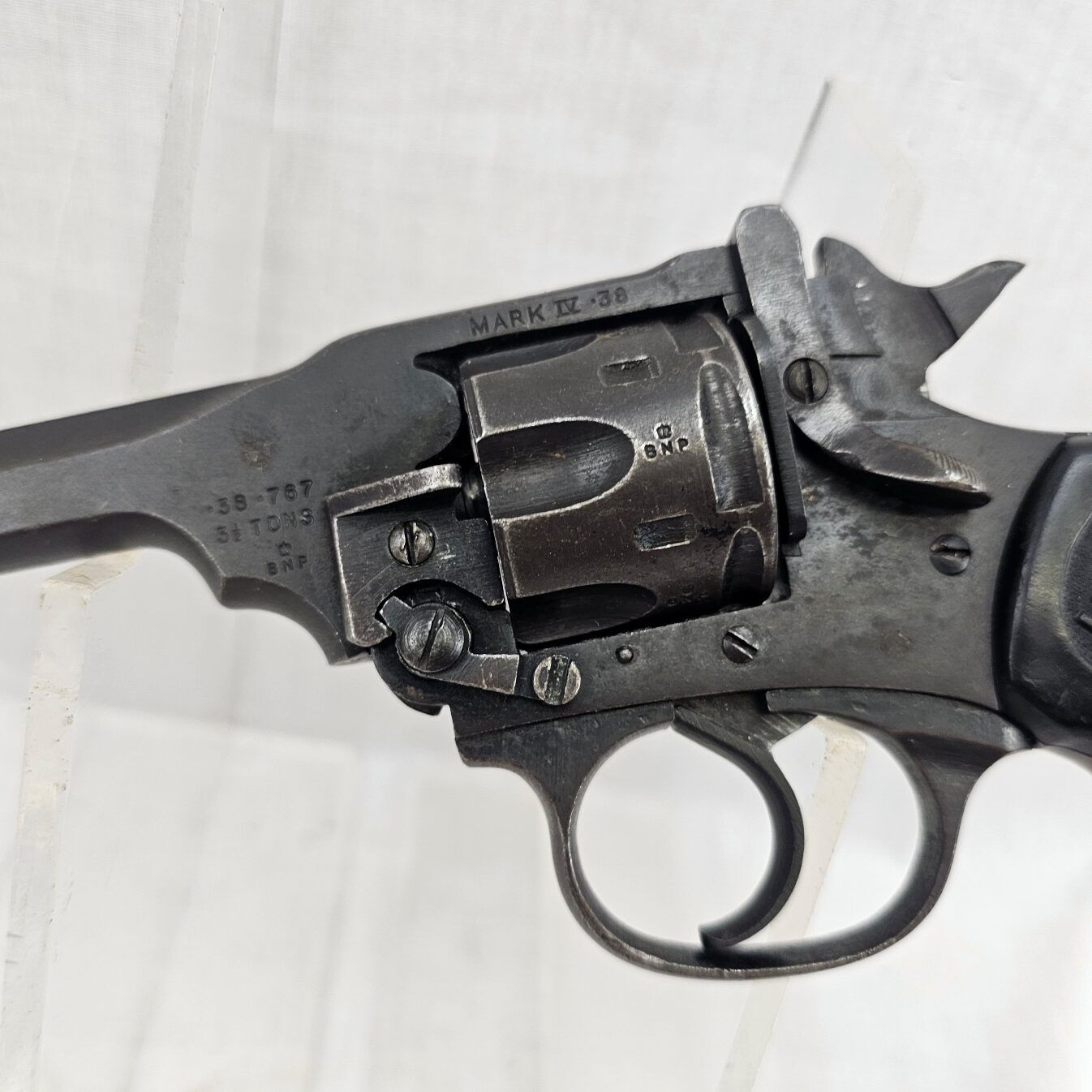 WW2 British Webley Mk IV .38 Cal SN. B66115 - Deactivated - Image 4
