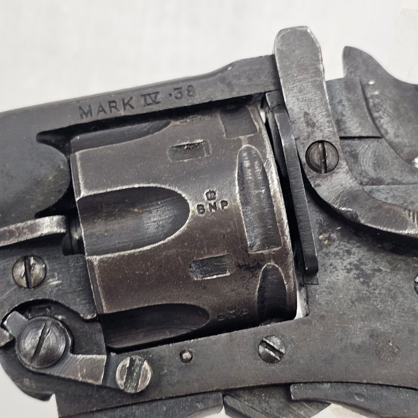 WW2 British Webley Mk IV .38 Cal SN. B66115 - Deactivated - Image 5