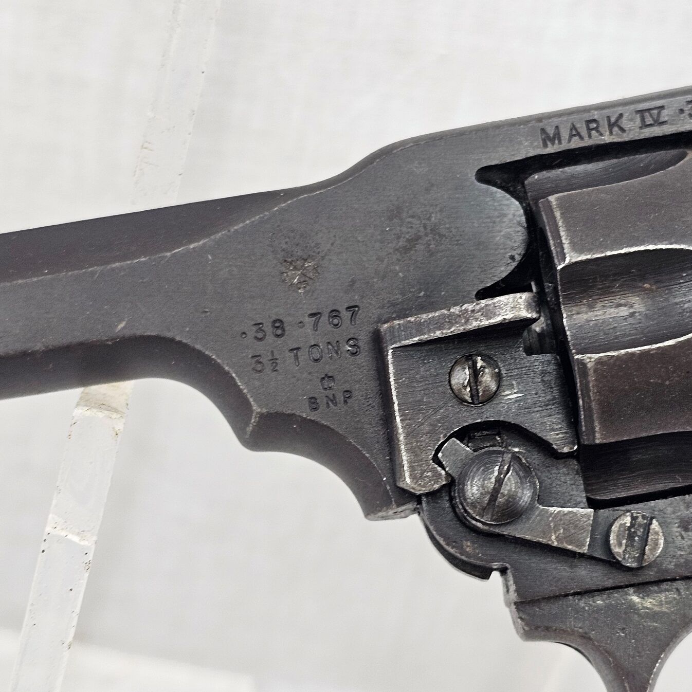 WW2 British Webley Mk IV .38 Cal SN. B66115 - Deactivated - Image 6