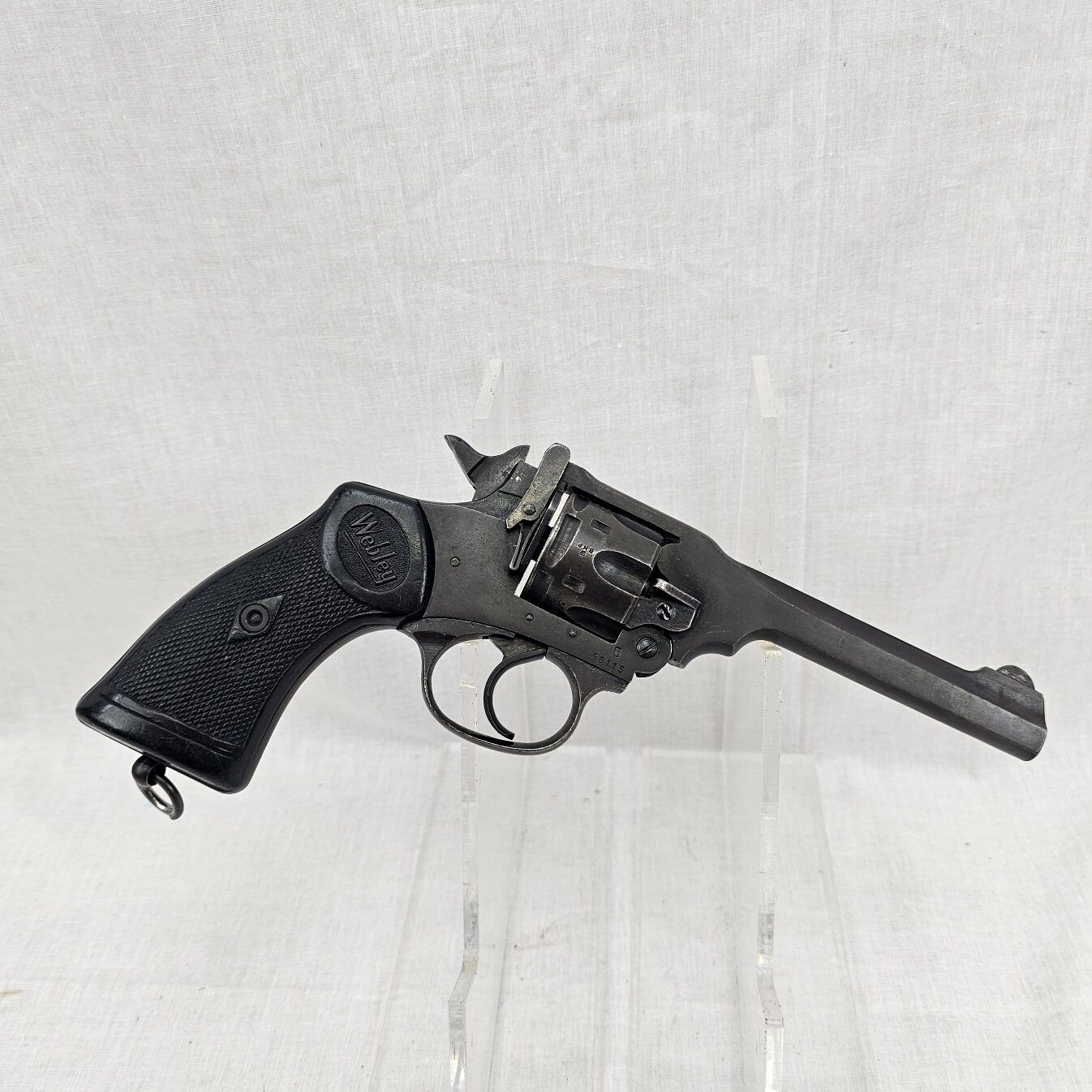 WW2 British Webley Mk IV .38 Cal SN. B66115 - Deactivated - Image 2