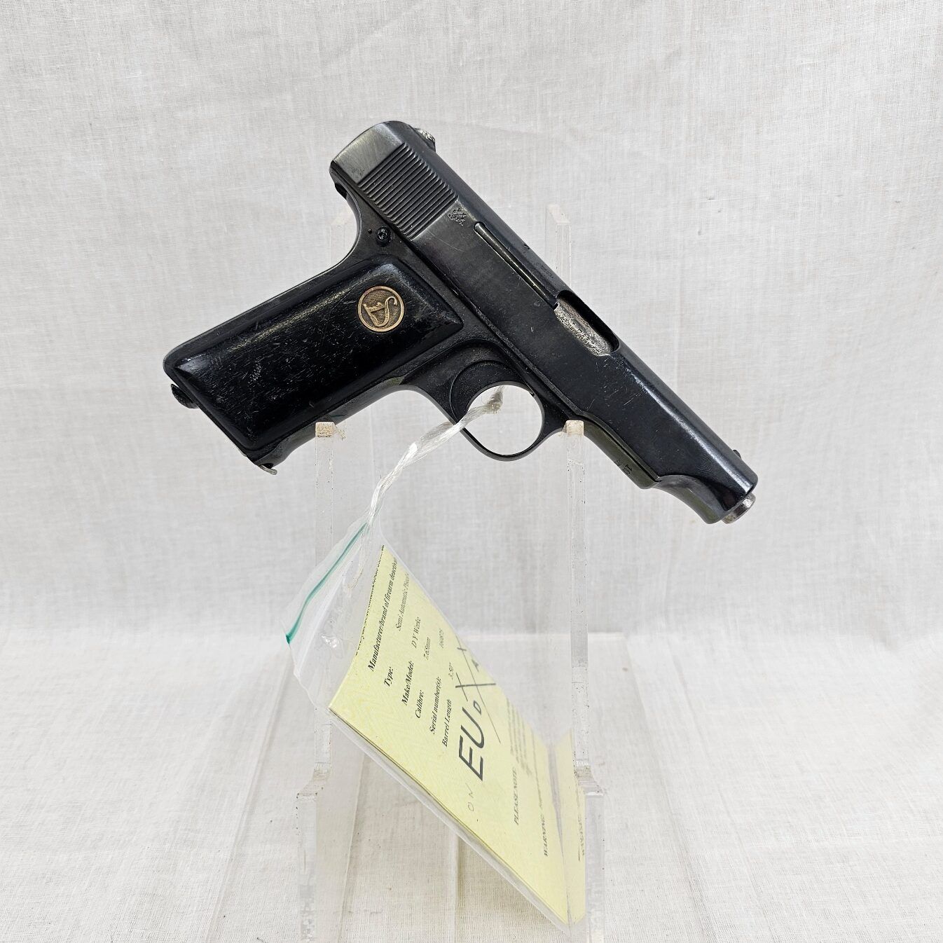 1921-1924 German Ortgies Werke Semi-Automatic Pistol Cal 7.65 - Deactivated - Image 5