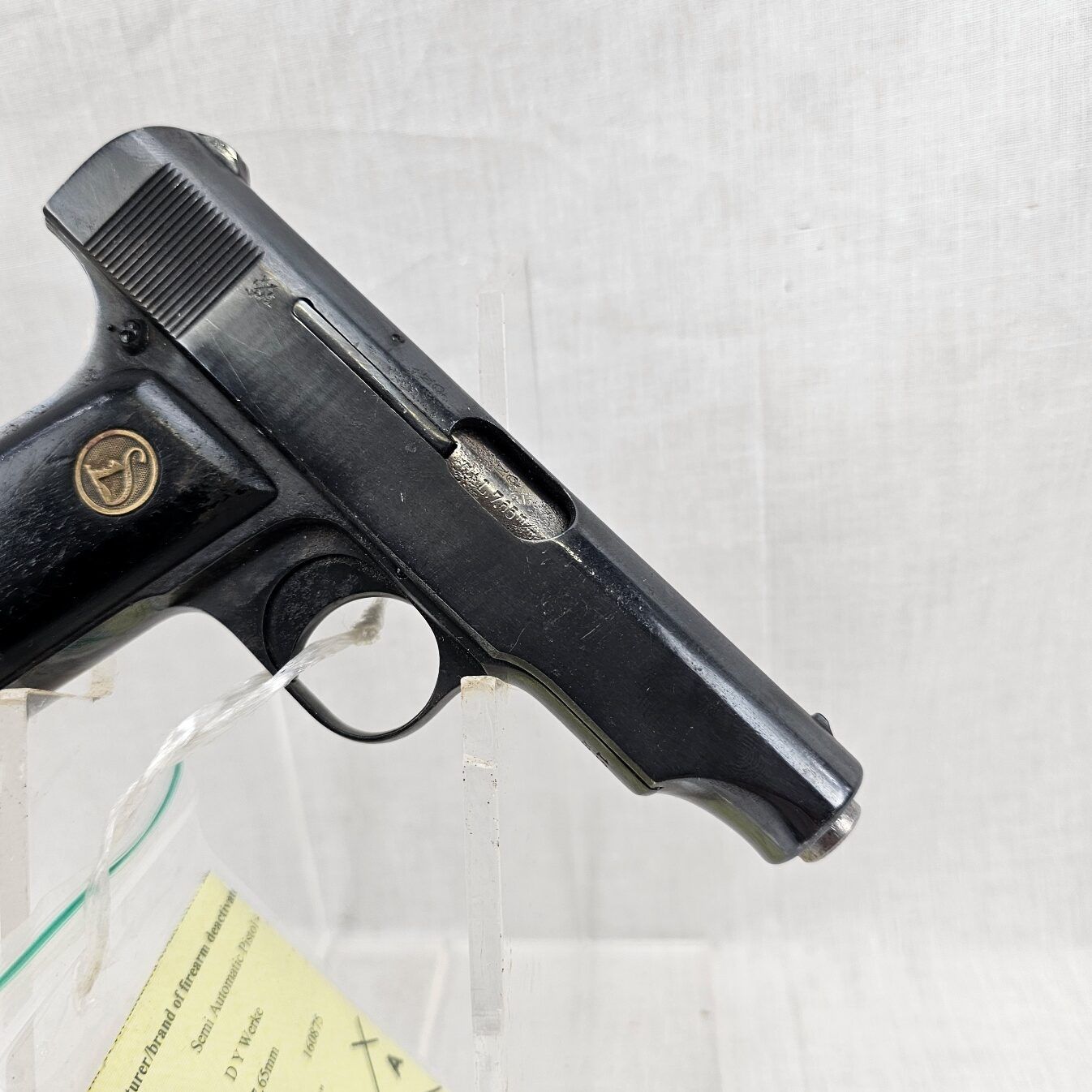 1921-1924 German Ortgies Werke Semi-Automatic Pistol Cal 7.65 - Deactivated - Image 7