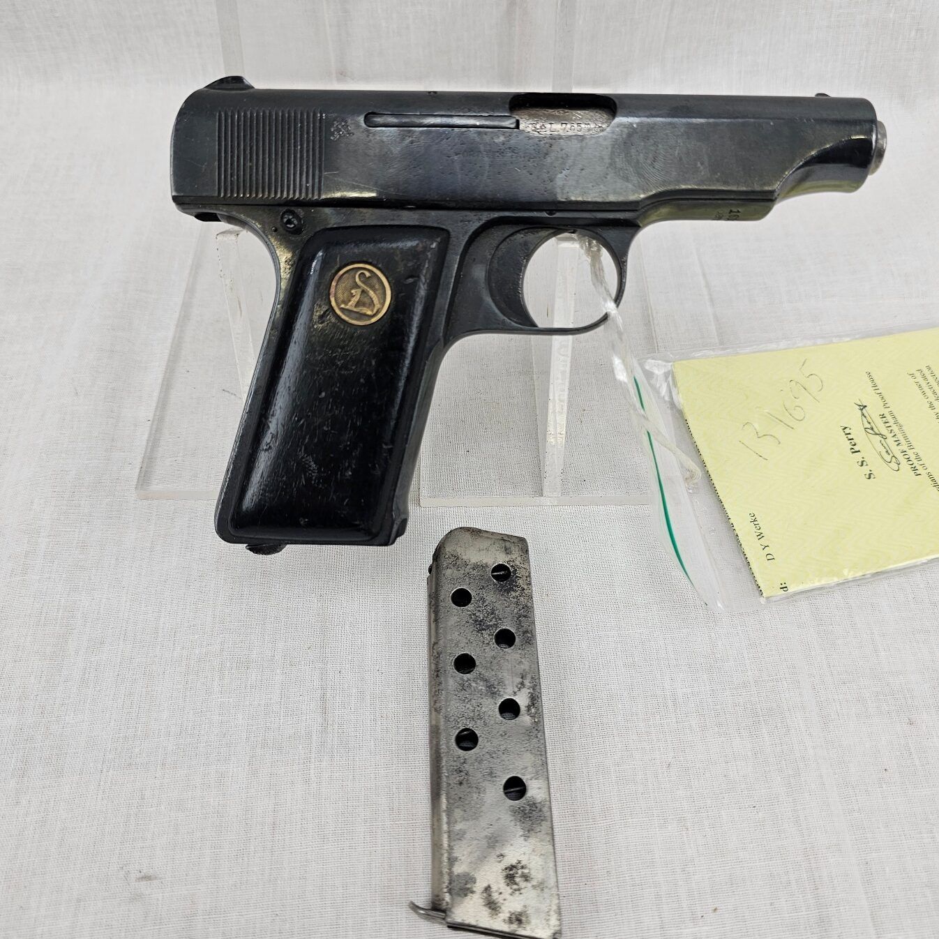 1921-1924 German Ortgies Werke Semi-Automatic Pistol Cal 7.65 - Deactivated - Image 9