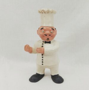 1950s Plaster Butchers Shop Advertising Figurine