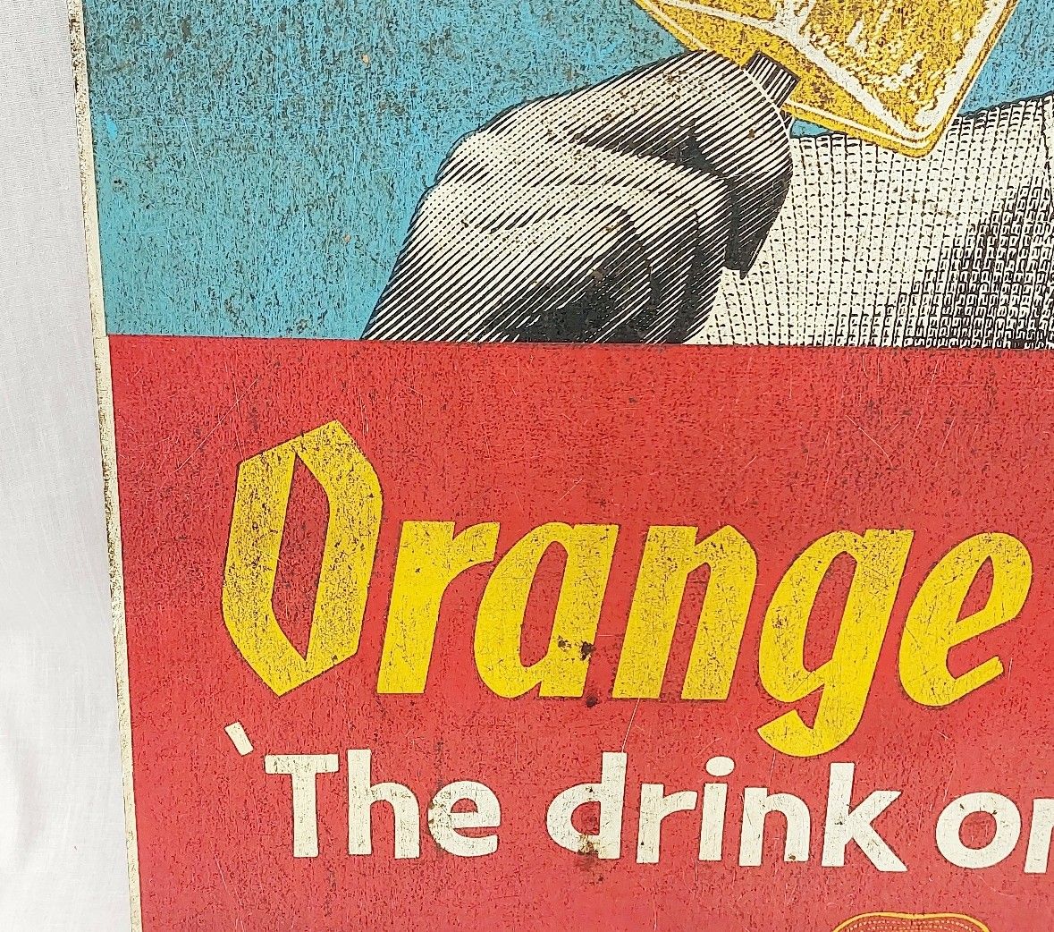 1960s Orange Maid Ice Lolly Double Sided Advertising Sign - Image 4