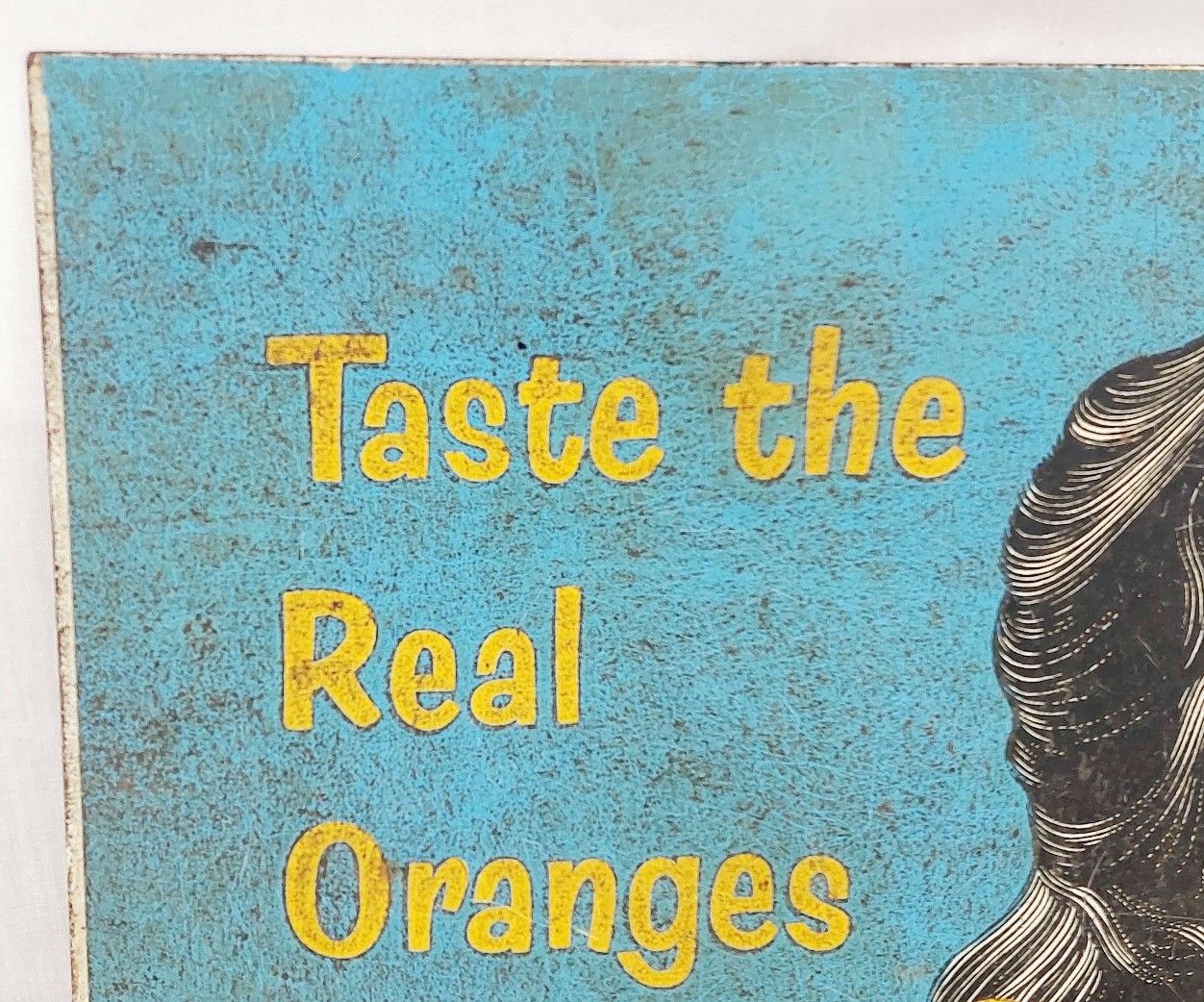1960s Orange Maid Ice Lolly Double Sided Advertising Sign - Image 6