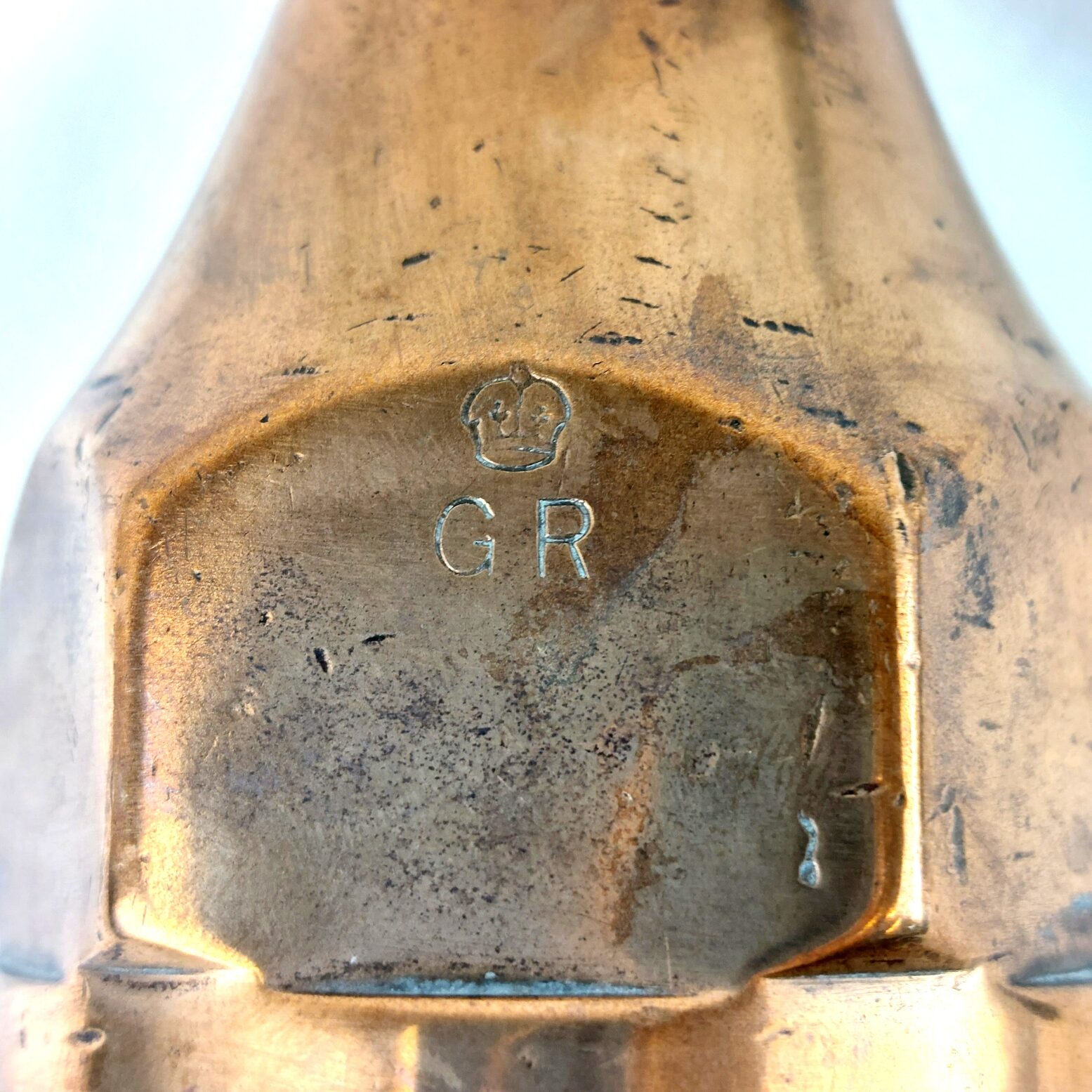 British, Interwar, George VI Brass Fire Hose Nozzle, Dated 1938, Made by John Webb & Co Ltd, Birmingham - Image 8
