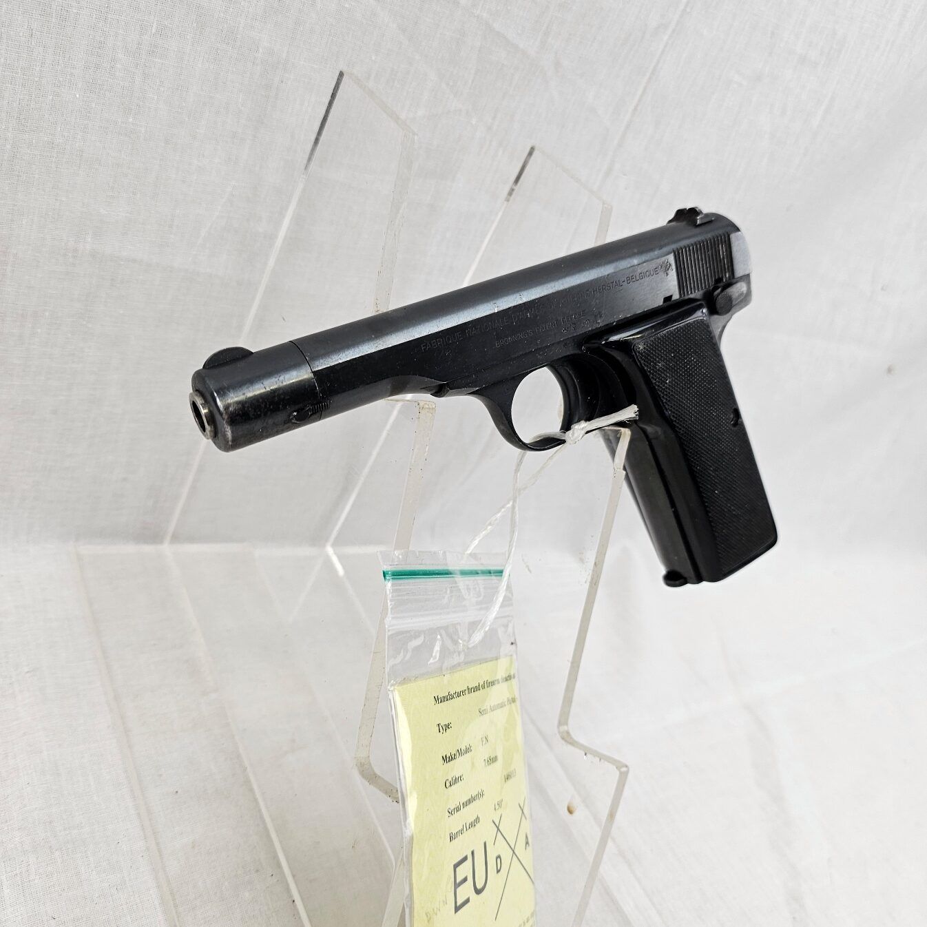 Browning/FN Model 1910/1922 Cal 7.65mm Semi-Automatic Pistol – Deactivated - Image 3