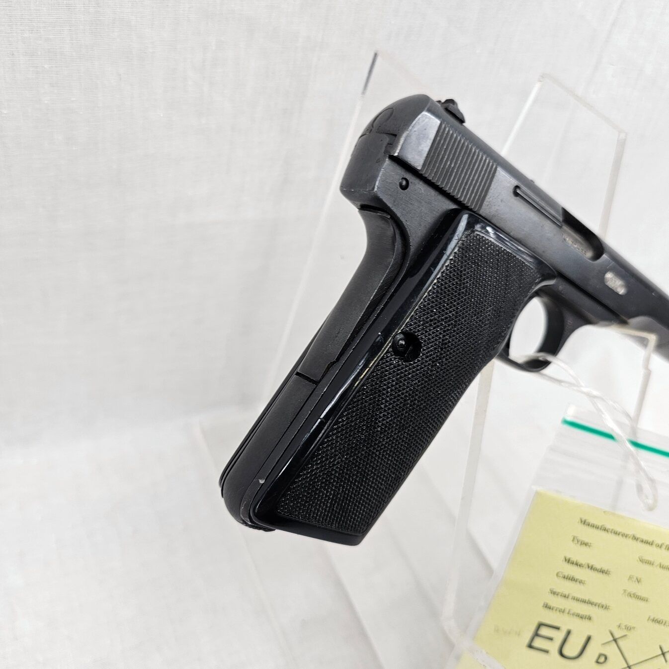 Browning/FN Model 1910/1922 Cal 7.65mm Semi-Automatic Pistol – Deactivated - Image 5
