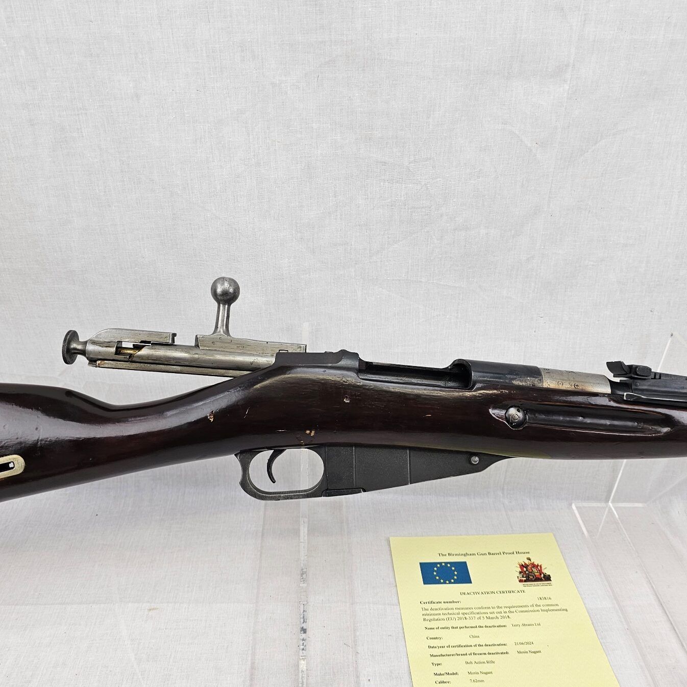 Chinese Mosin-Nagant Carbine with Bayonet - Deactivated - Image 21