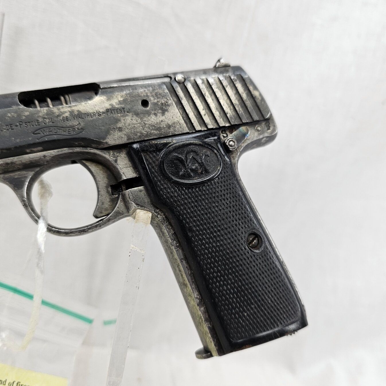 German WW1 Era Walther Model 4 Semi-Automatic Pistol - Deactivated - Image 2