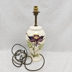 Moorcroft Columbine Pattern Lamp Base