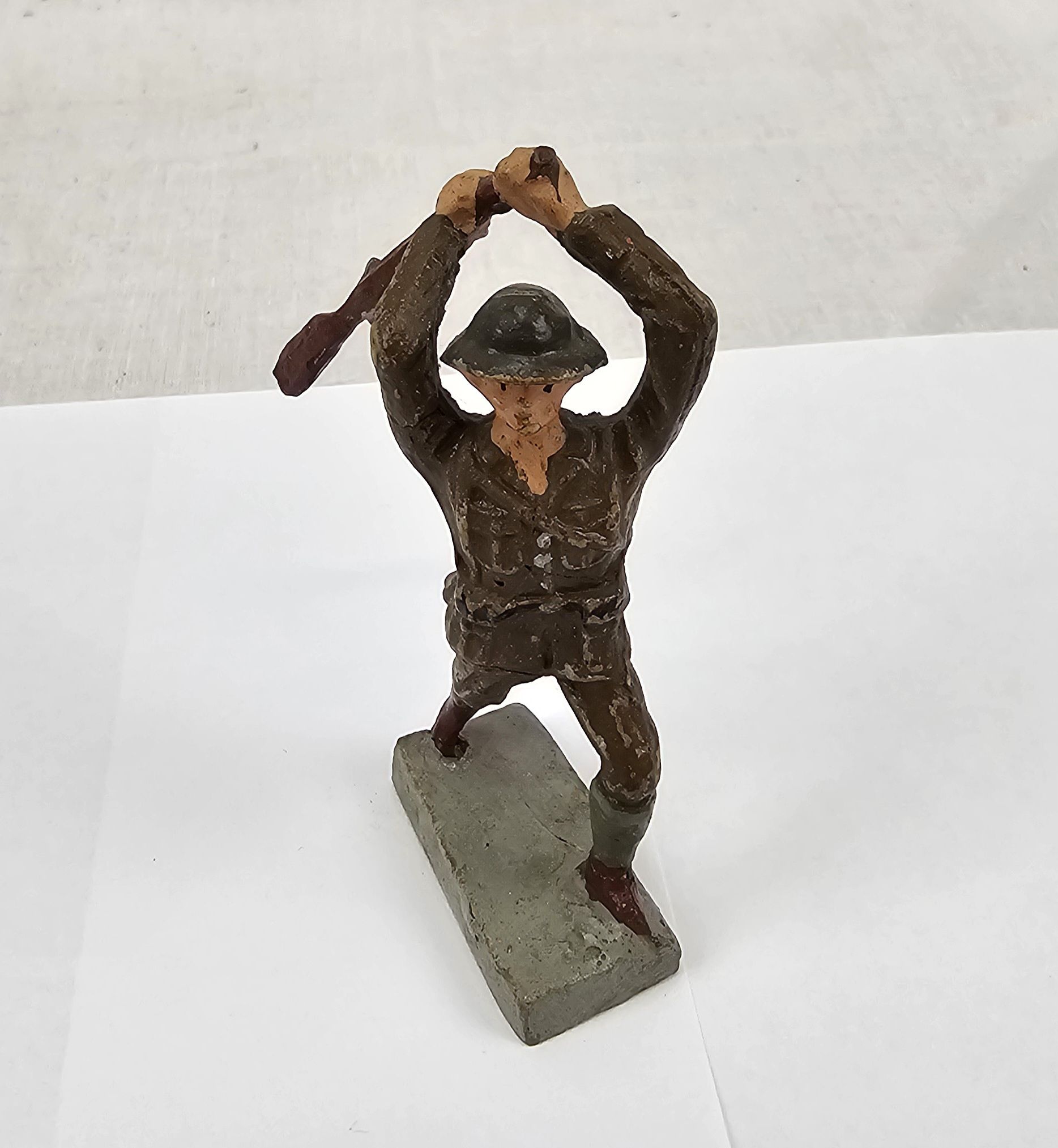 Pre-WW2 Elastolin Composite Figure Of British Infantryman