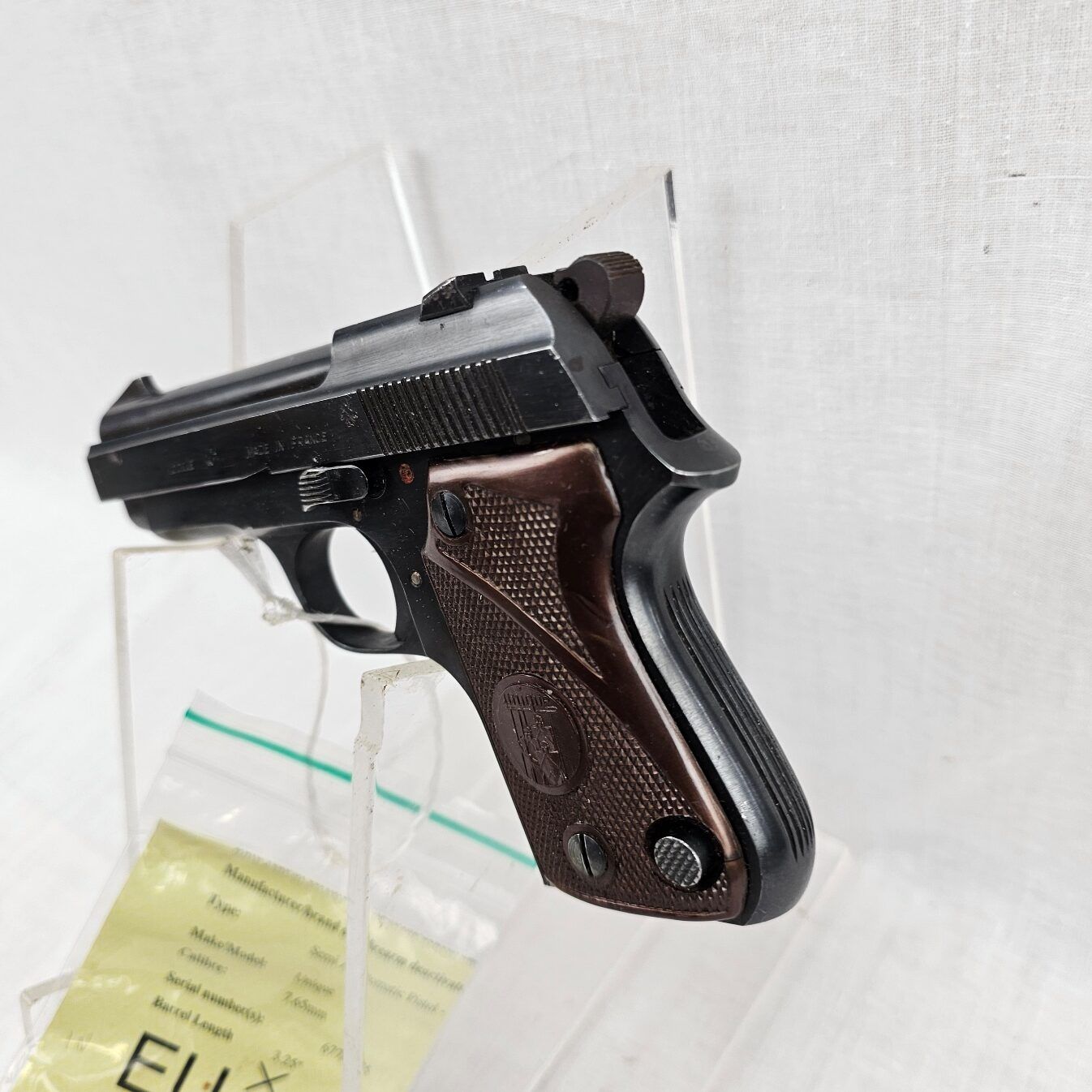 Pre-WW2 French Unique Model L Semi-Automatic Pistol - Deactivated - Image 5