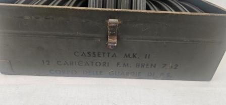 Rare Italian 7.62 Bren Ammunition Box with 12 Magazines - Image 2