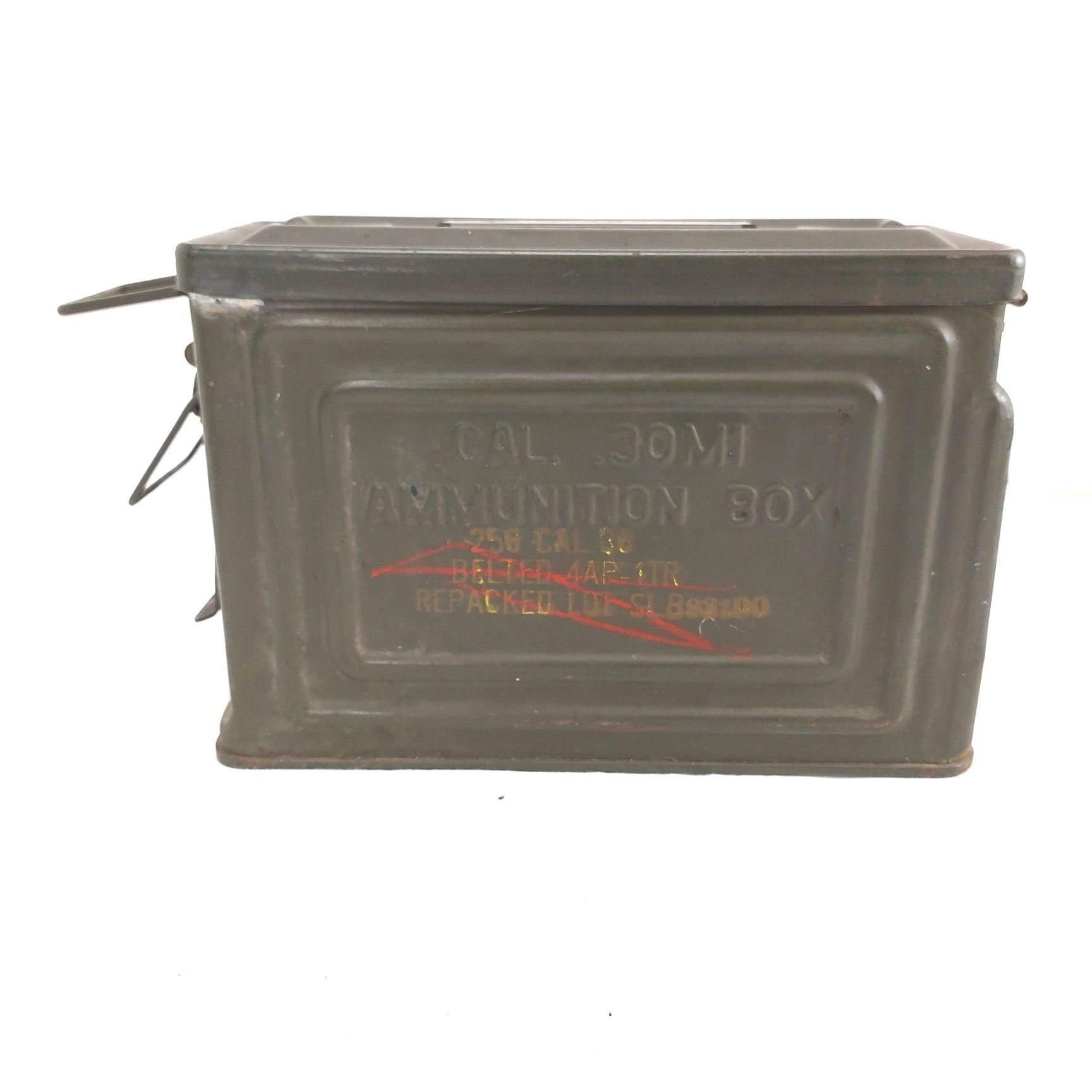 USA, WW2, Browning M1919A4 .30 AN/M2 (Army-Navy) Heavy Machine Gun, Made by Rock Island Arsenal, 7.62 cal Israeli Conversion No.2. Mark A, with Tripod, Ammo Box, Inerts & Original Cover, Old Spec Deactivated - Image 34