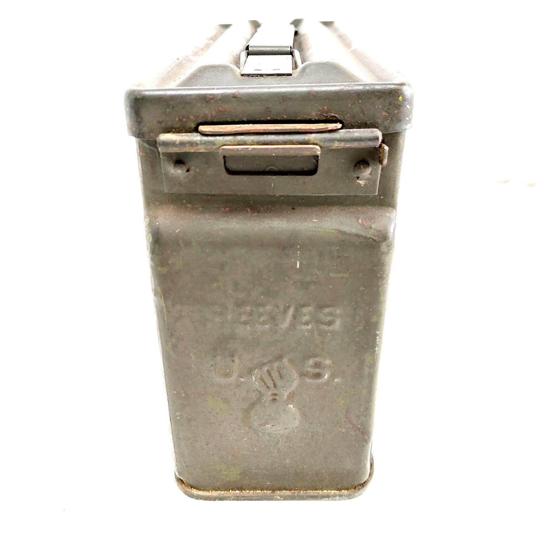 USA, WW2, Browning M1919A4 .30 AN/M2 (Army-Navy) Heavy Machine Gun, Made by Rock Island Arsenal, 7.62 cal Israeli Conversion No.2. Mark A, with Tripod, Ammo Box, Inerts & Original Cover, Old Spec Deactivated - Image 35
