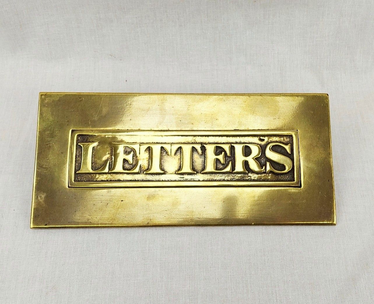 Victorian Brass Door Letter Plate #1