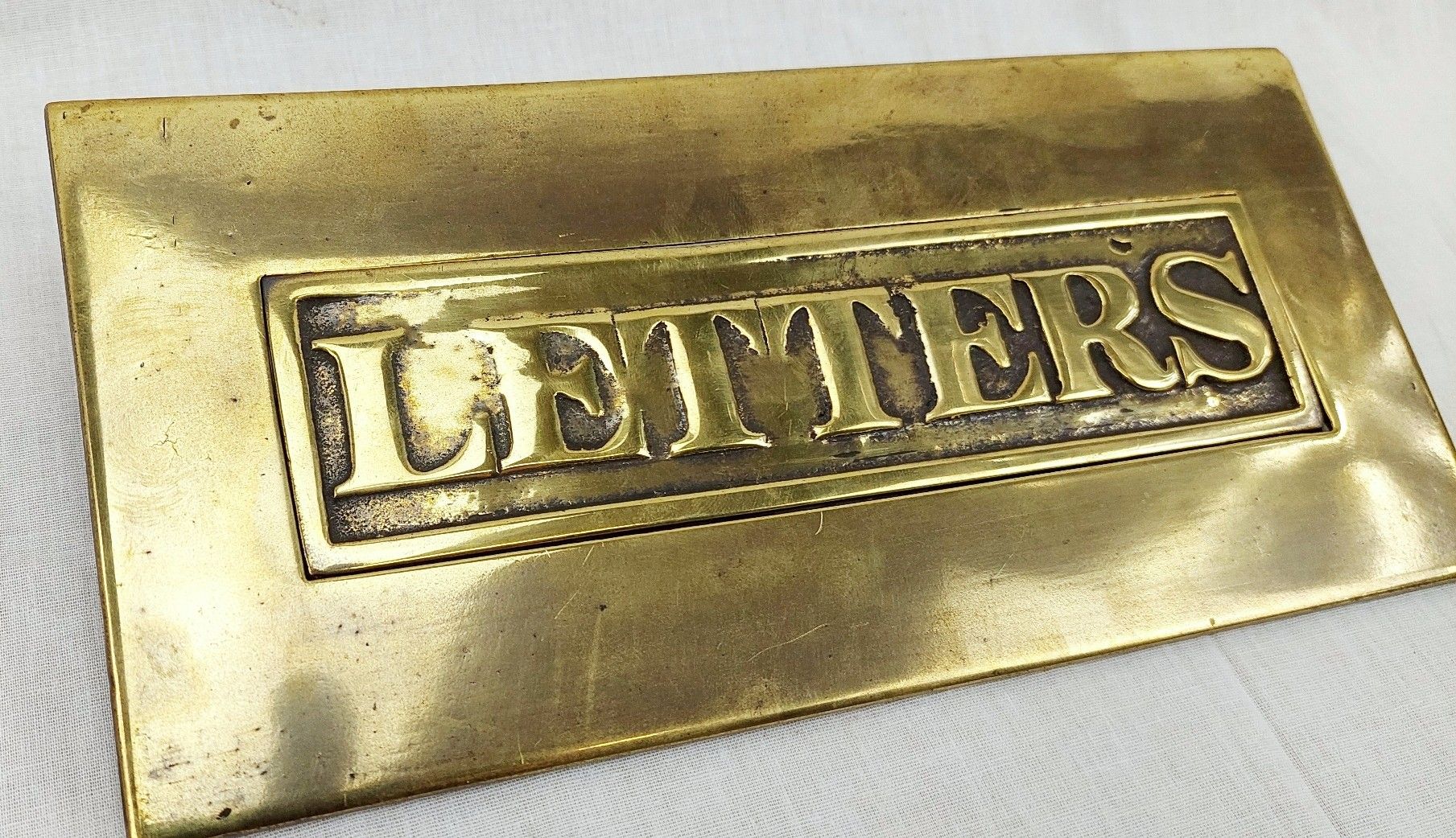 Victorian Brass Door Letter Plate #1 - Image 2