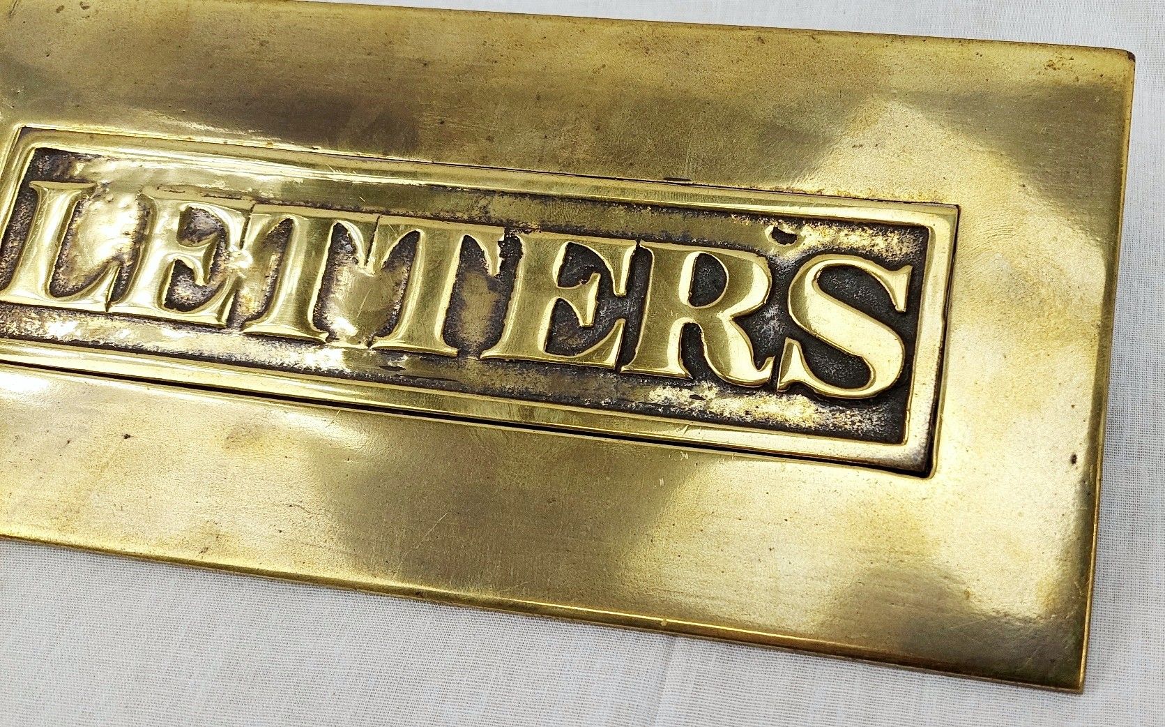 Victorian Brass Door Letter Plate #1 - Image 3