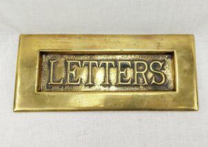 Victorian Brass Door Letter Plate #2