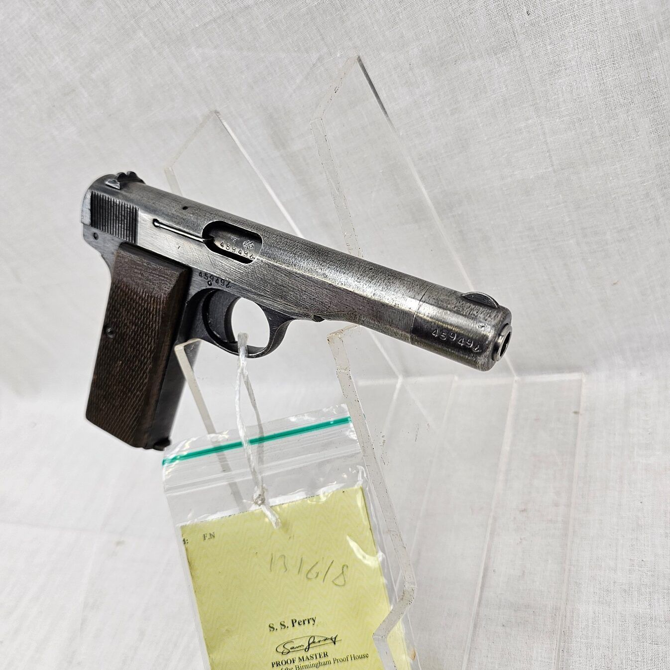 WW2 German Nazi Browning/FN Model 1922 Cal.32 Semi-Automatic Pistol - Deactivated - Image 9