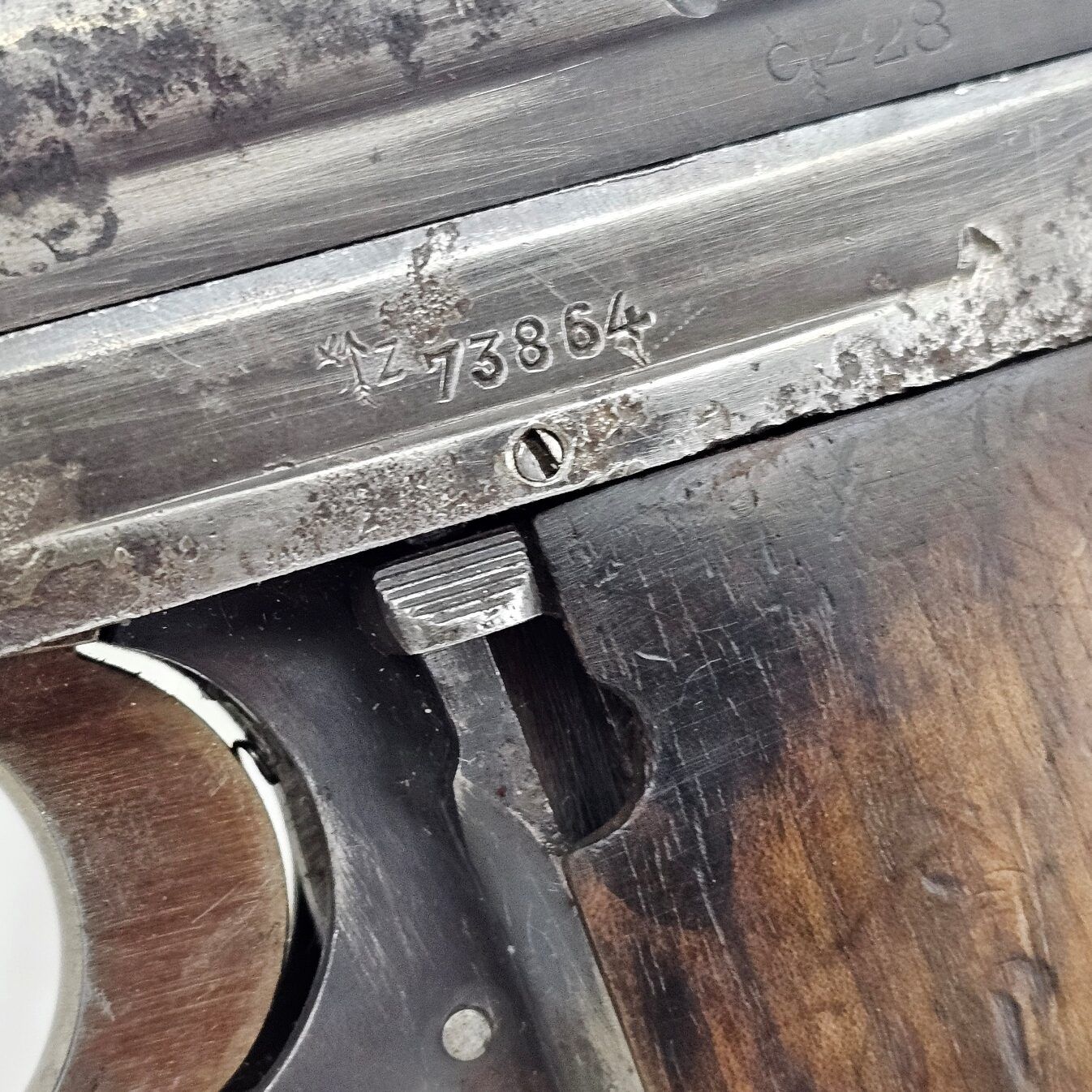 WW2 Era German Nazi Czech made CZ28 Semi-Automatic Pistol - Deactivated - Image 3
