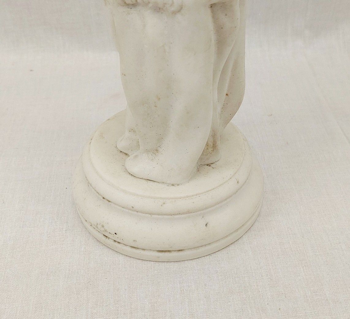c1850 Victorian Parian Ware Lady Figurine - Image 10