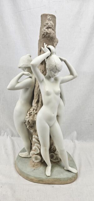 1970s Large Lladro Sculpture Of The Three Graces 2028 By Fulgencio Garcia