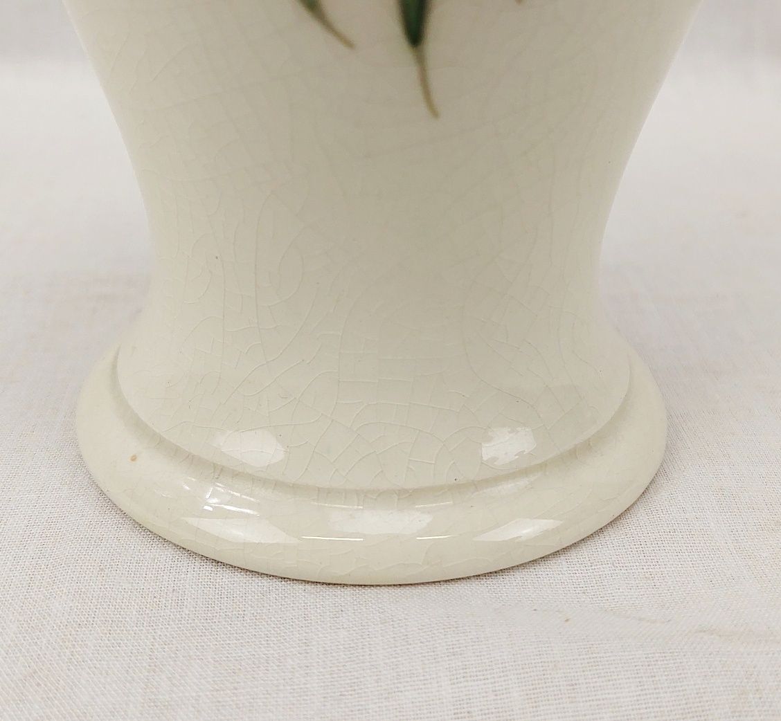 Boxed Moorcroft Cobalt White Ground Anemone Pattern Vase - Image 7