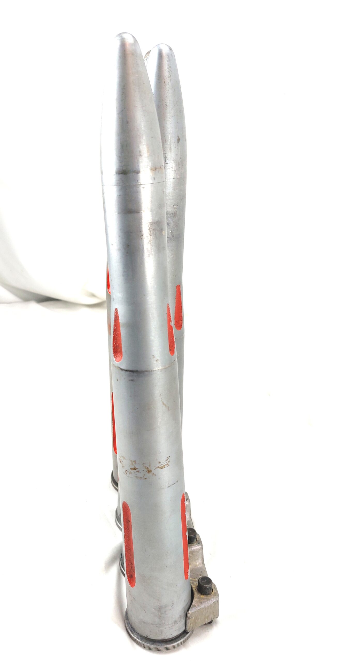 British, Clip of Four Royal Navy L60 Bofors 40mm N2 DRILL Rounds, Made by G.H.S., Dated 1953-1954, Inert - Image 5