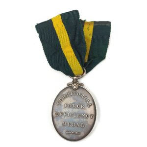 British, WW1, George V Territorial Force Efficiency Medal - 480004 Sapper John William Smith, Royal Engineers, with Original Ribbon