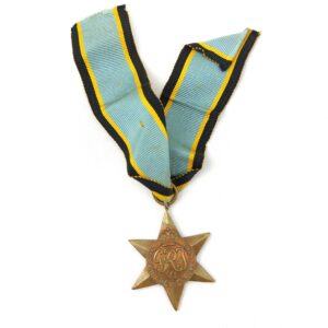Replica of a British, WW2, The Air Crew Europe Star Medal, with Ribbon