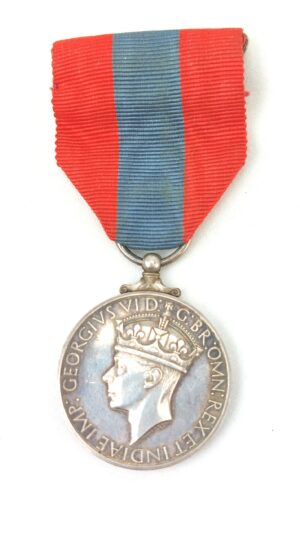 British, cWW2, Imperial Service Medal, George VI 1937-48 (Version Three), Awarded to Samuel Henry Millman, with Ribbon