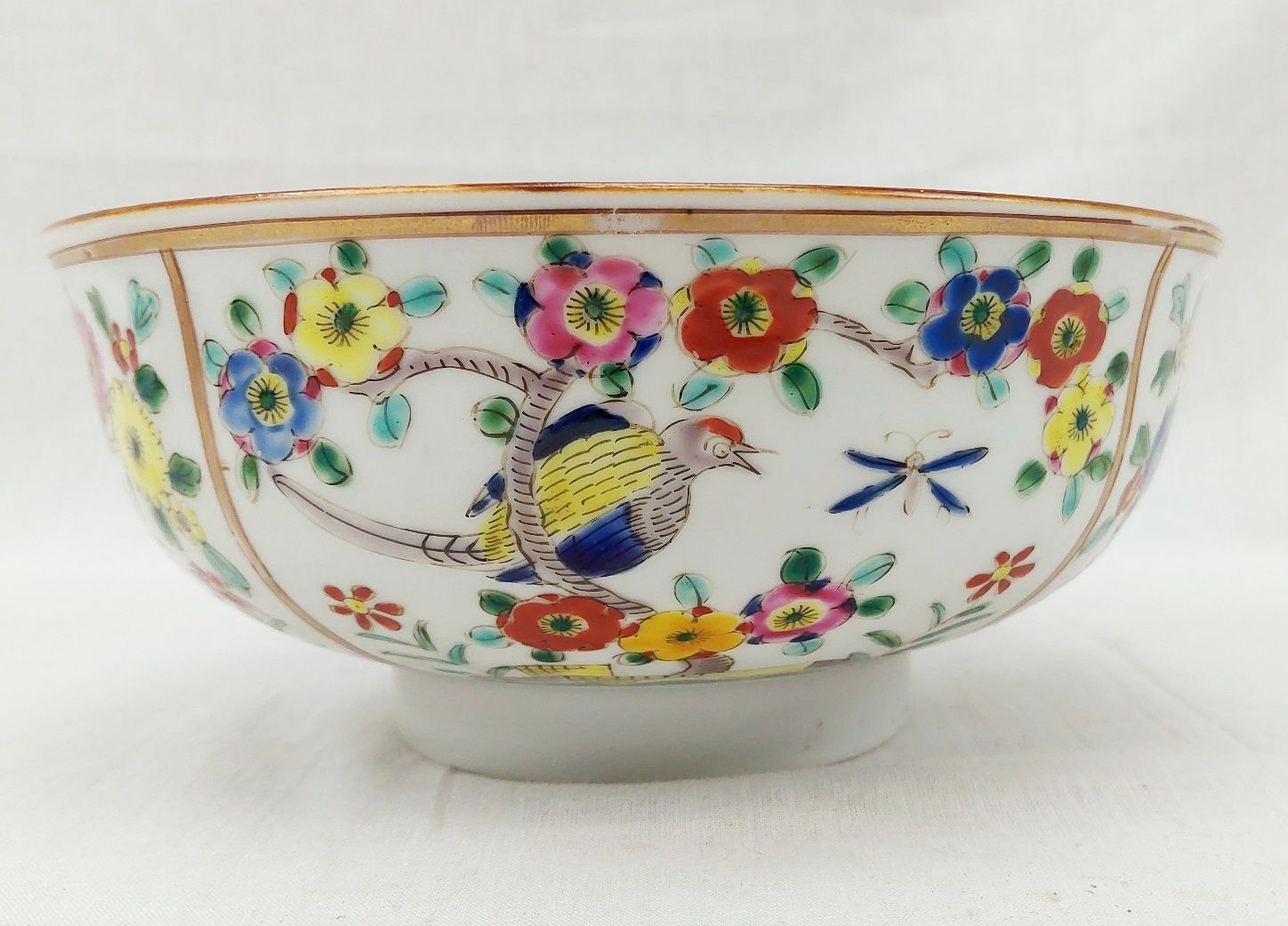 Early 20th Century Japanese Famille Verte Floral Bowl - Image 8