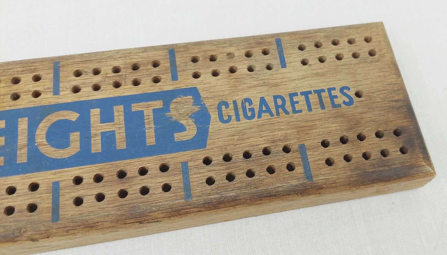 Early 20th Century Players Weights Cigarettes Advertising Cribbage Board - Image 3
