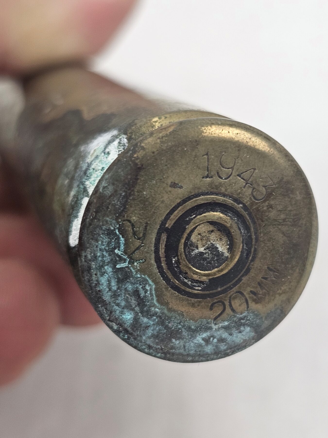Inert 1943 British 20mm Cannon Shell - Image 5