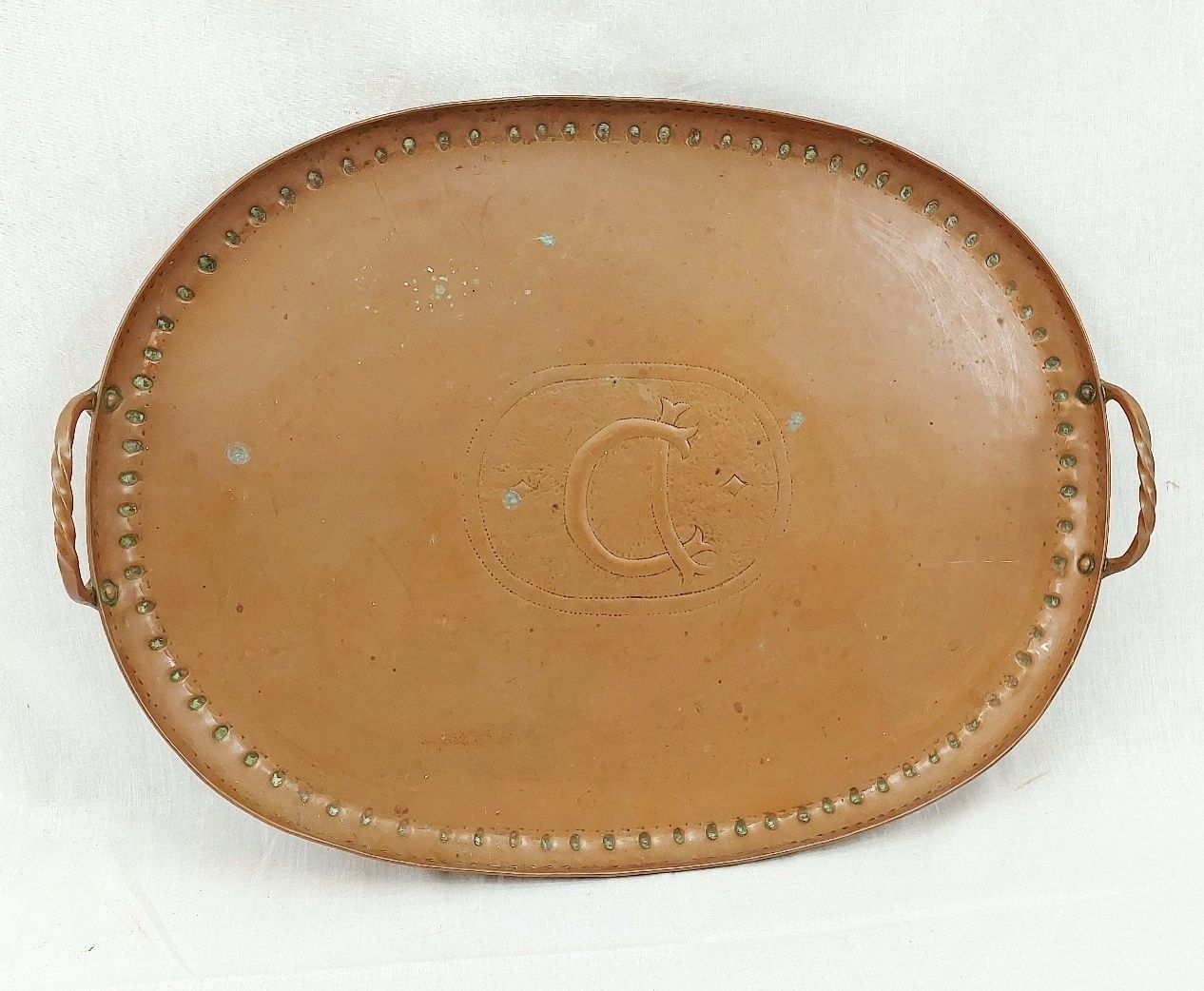 Large Arts And Crafts Copper Tray