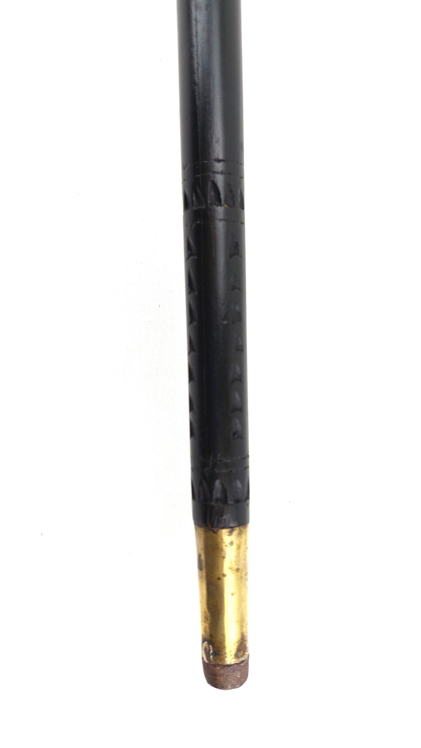 Late 19th Century Anglo-Indian Colonial Brass & Buffalo Horn Topped Sword Stick - Image 13